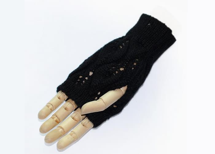Knitted gloves Korean version women_s half_finger winter smart phone gloves
